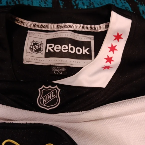 Reebok Premier NHL Jersey Chicago Blackhawks Team White Stadium Series sz L